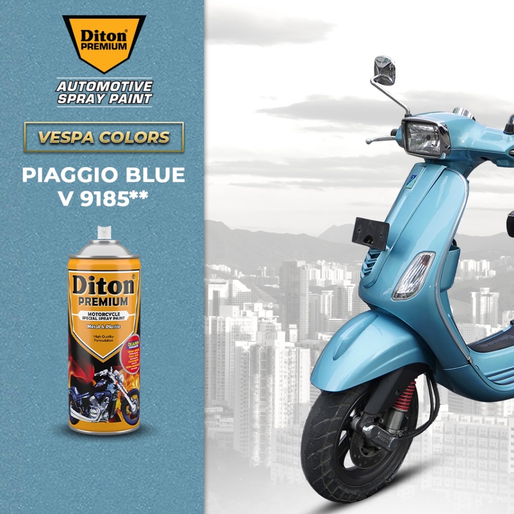 Pilox Diton Premium Biru Paket Piaggio Blue** || Cat Semprot Body Motor&Velg Motor