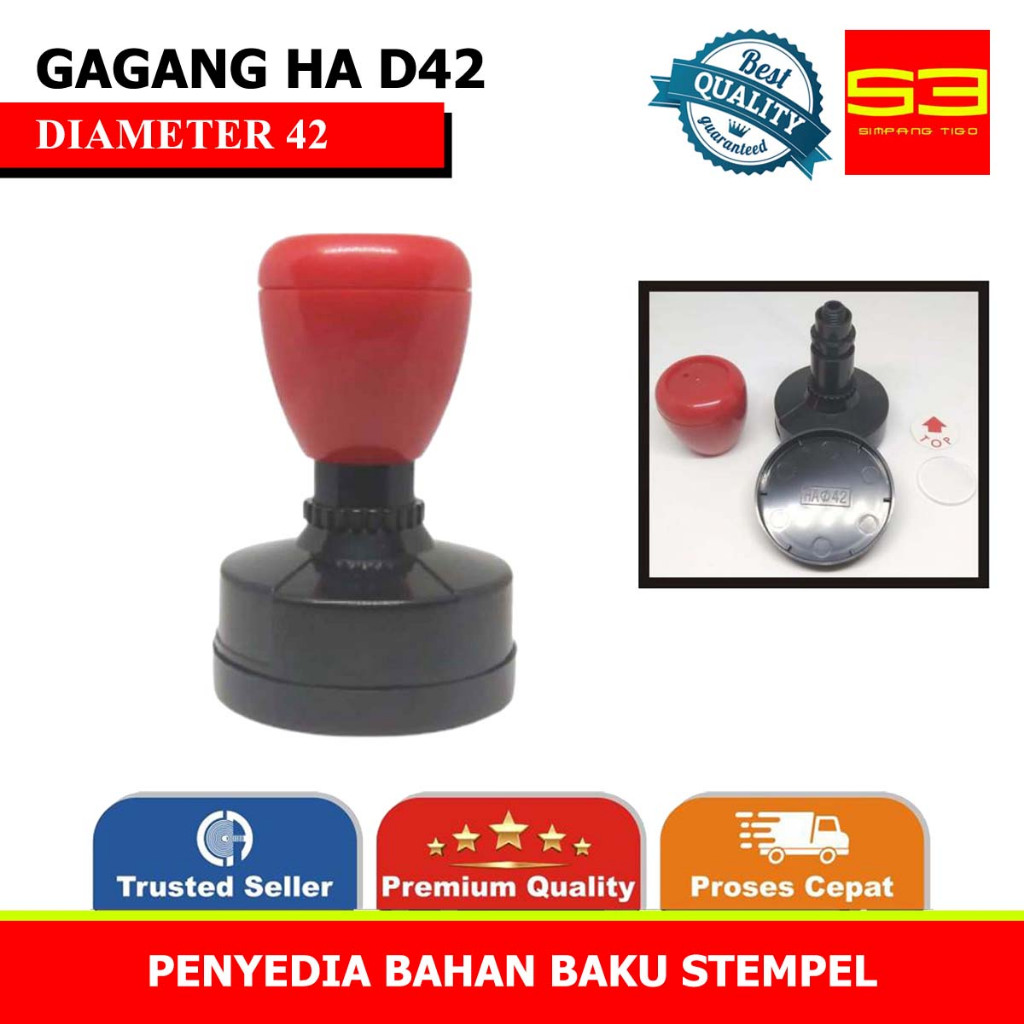 Gagang Stempel Flash Bulat HA D42