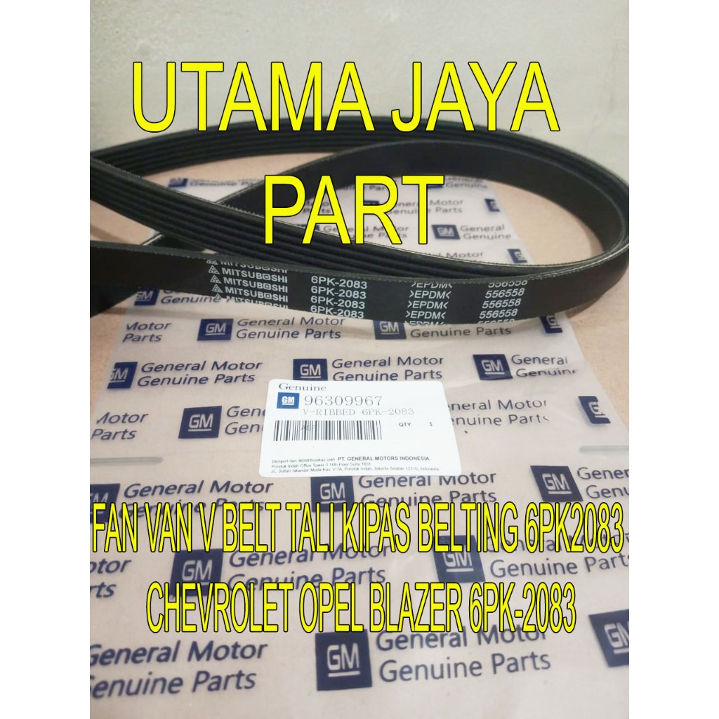 FAN VAN V BELT TALI KIPAS BELTING 6PK2083 CHEVROLET OPEL BLAZER 6PK-2083