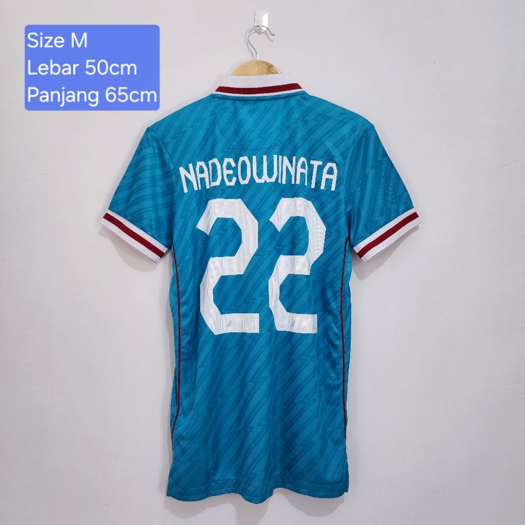 [BARU] Original Mills Jersey Timnas Indonesia GK Home Player Issue 2022 Nomor Punggung 22 Nadeowinat