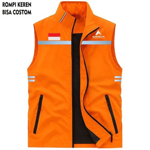 Eiger - Rompi Hiking Parasut, Rompi Pria Waterproof, Rompi Motor Skotlet