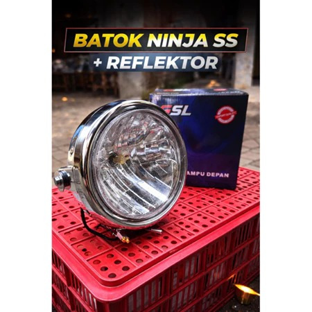 REFLEKTOR 7 INCH SET BATOK LAMPU DEPAN SET BATOK NINJA SS NINJA R CROM