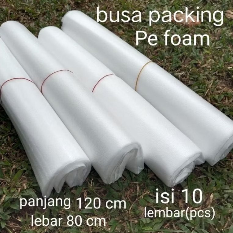 Busa Pe Foam Sheet busa packing ukuran panjang 120 x 80 cm tebal 2 mm per 10 pcs