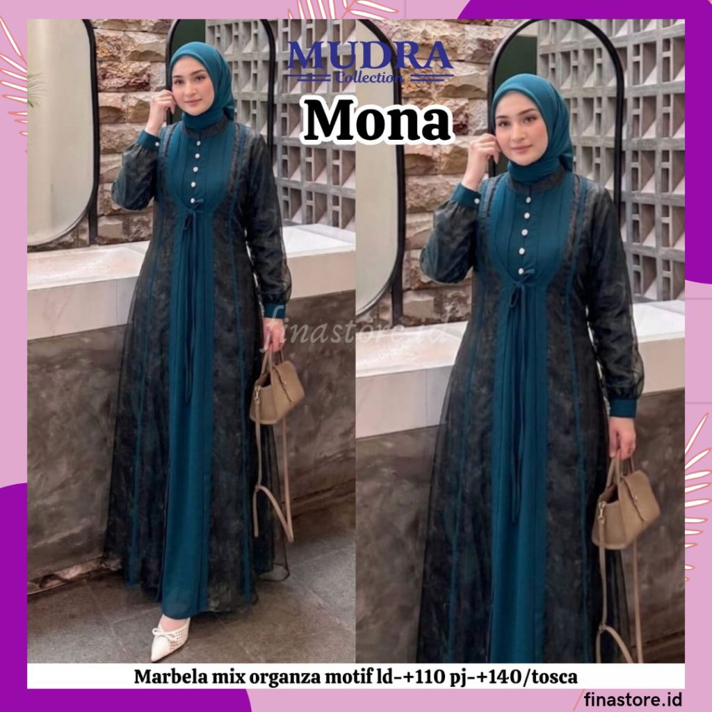 Gamis Mudra Collection / Gamis Terbaru / Gamis Wanita / Gamis Premium / Gamis Pesta / One Set / Sete