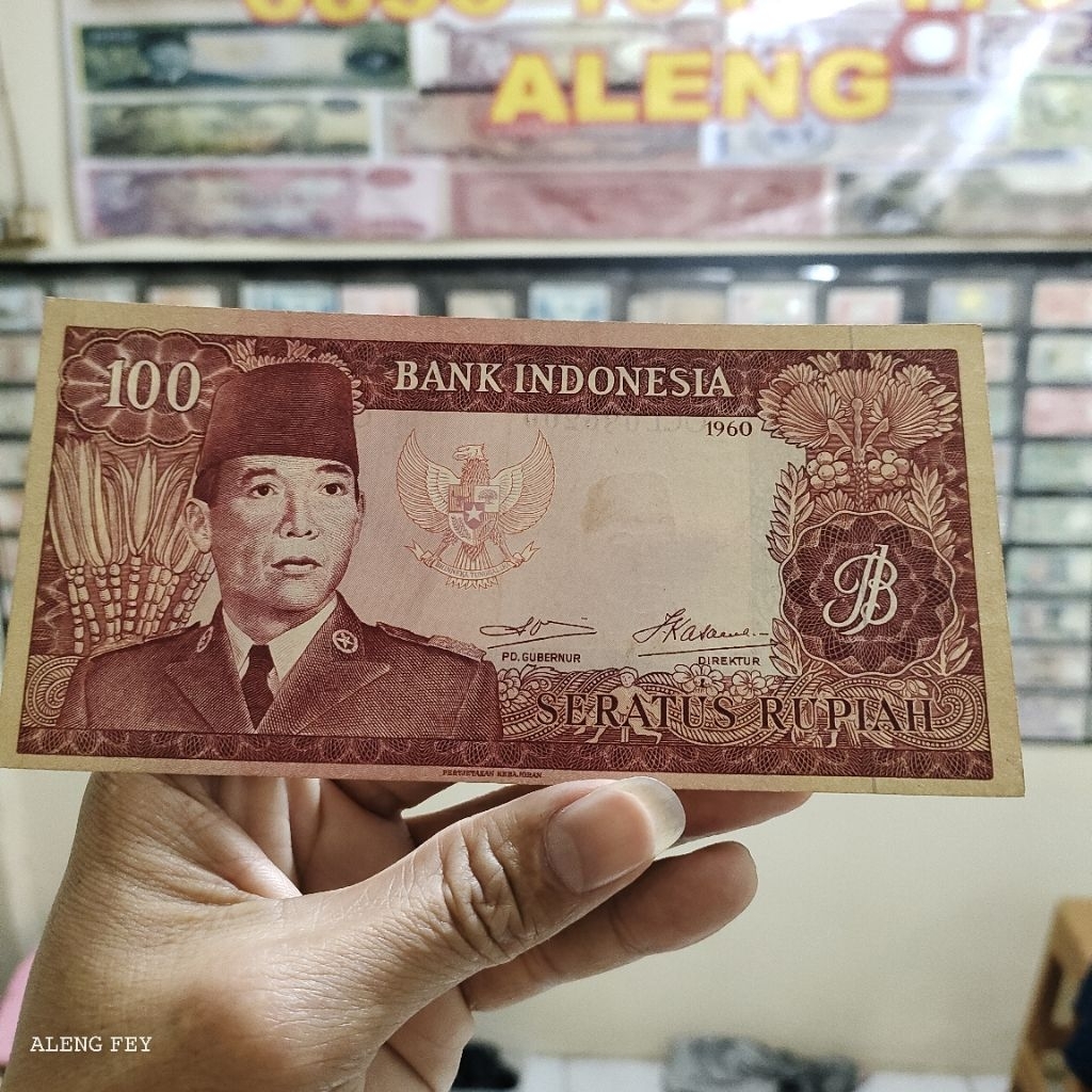 uang kuno sukarno 100 Rupiah 1960