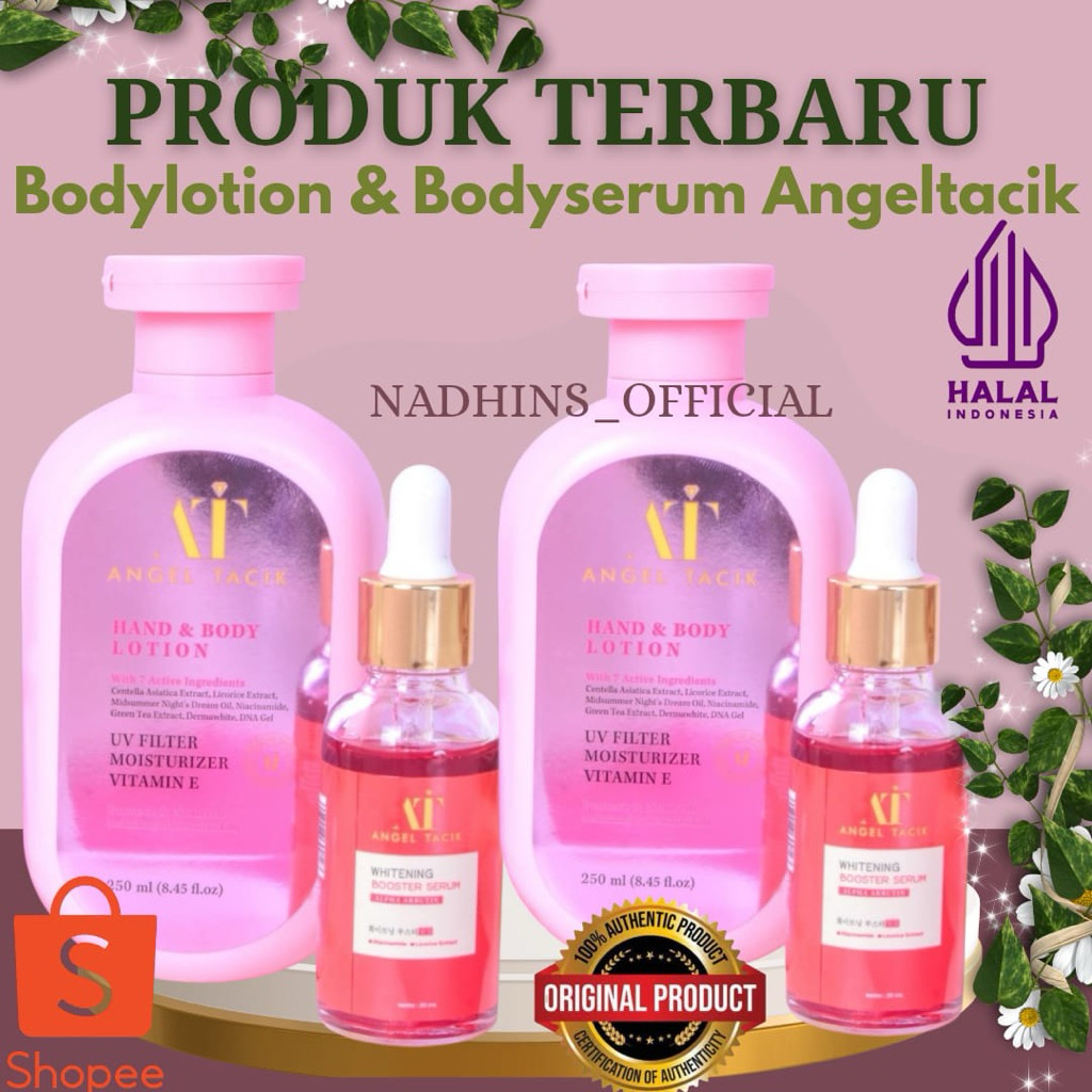 PAKET WHITENING SERUM ANGEL TACIK & HB ANGEL TACIK READY STOCK