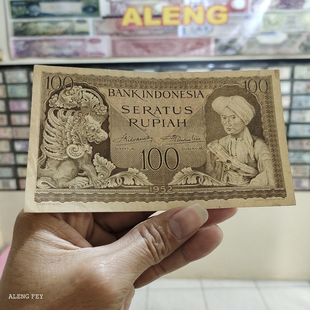 uang kuno seri budaya 100 Rupiah 1952