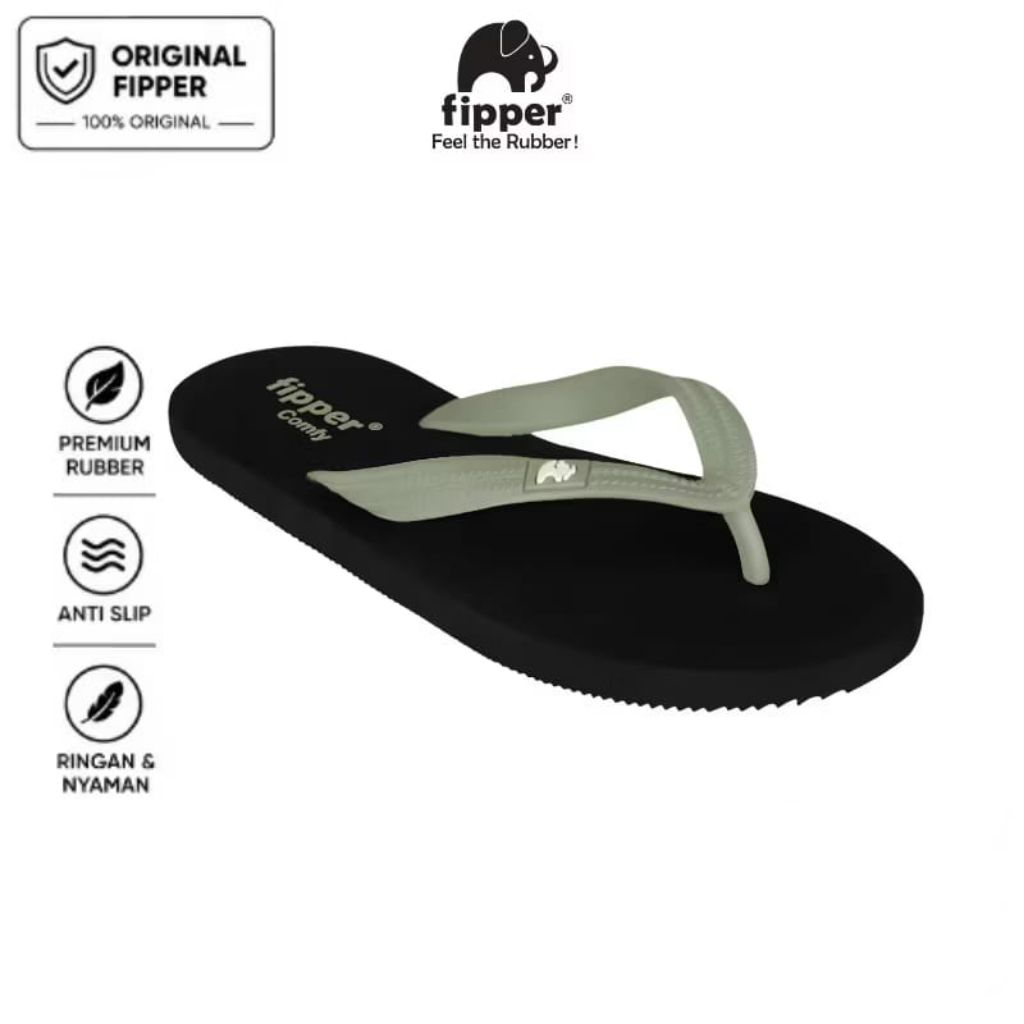 Fipper - Comfy Black / Green Schist