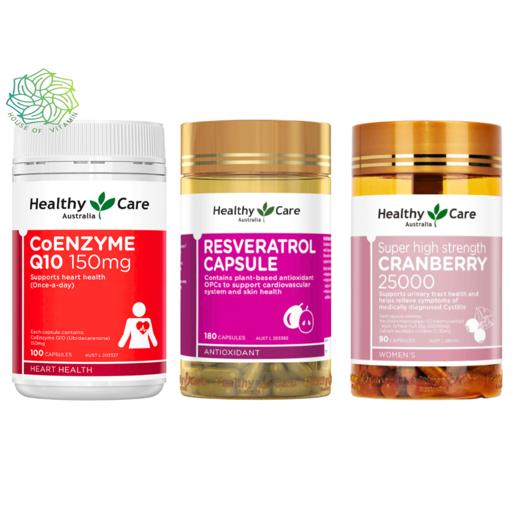 Healthy Care Coenzyme Q10 150mg 100 Capsules Co-Enzyme 150 mg 180 Kapsul Co Enzyme CoQ10 High Potenc