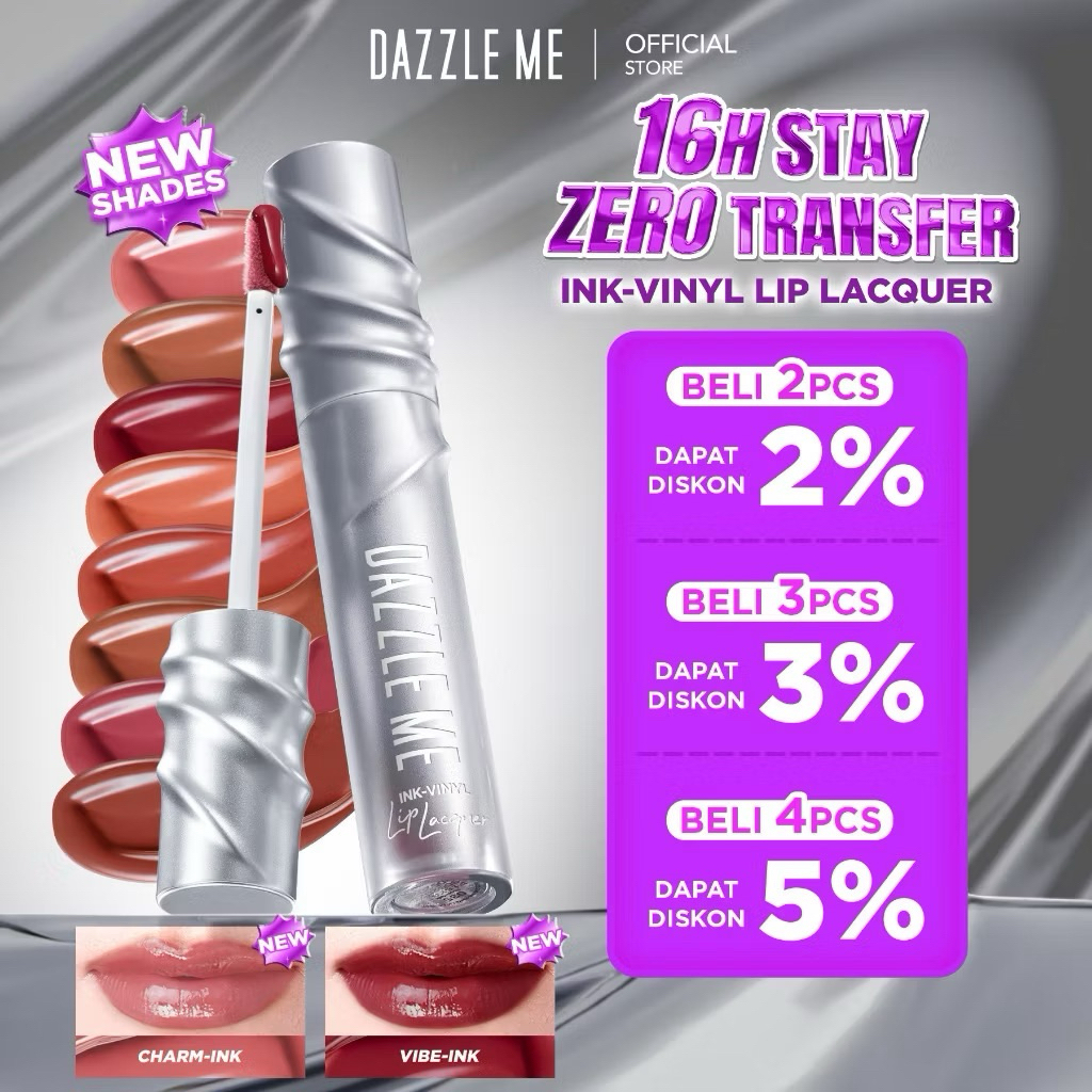 DAZZLE ME Ink-Vinyl Lip Lacquer 2.5ml 008 Power-Ink