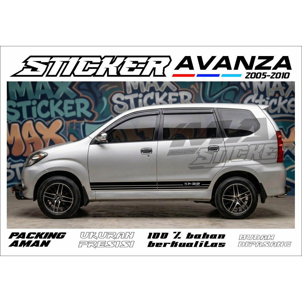 AVANZA XENIA LAMA LIS BODY MOBIL STRIPPING MOBIL XENIA AVANZA OLD MOTIF TERBARU