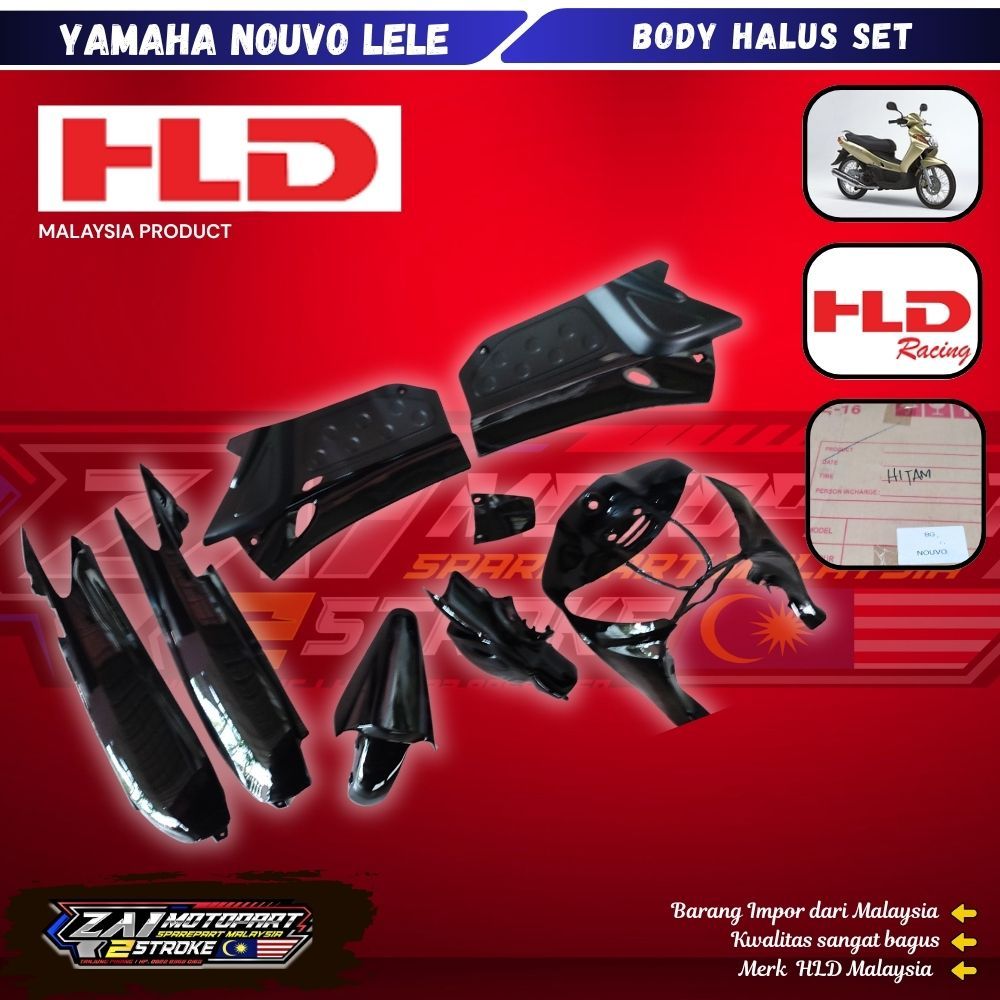 BODY HALUS FULLSET YAMAHA NOUVO LELE IMPOR MALAYSIA MERK HLD