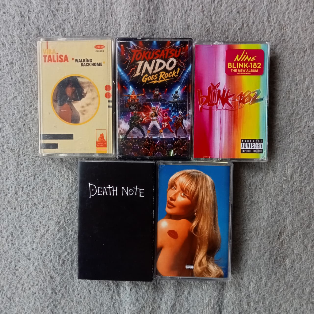 [USED ITEMS] Kaset Pita Bootleg - Blink 182 - Sabrina Carpenter - Vira Talisa - Tokusatsu Indo Goes 