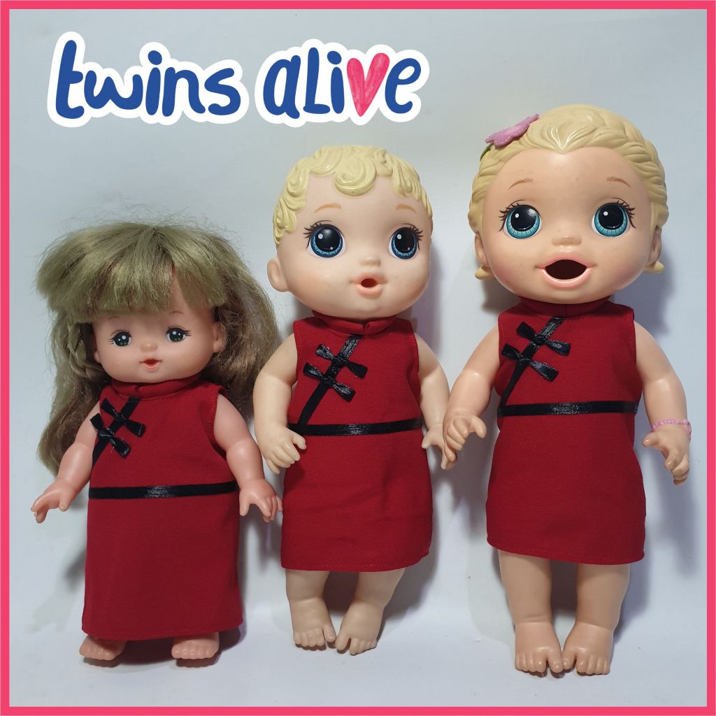 READY  Baju Boneka Baby Alive MellChan Dress Imlek