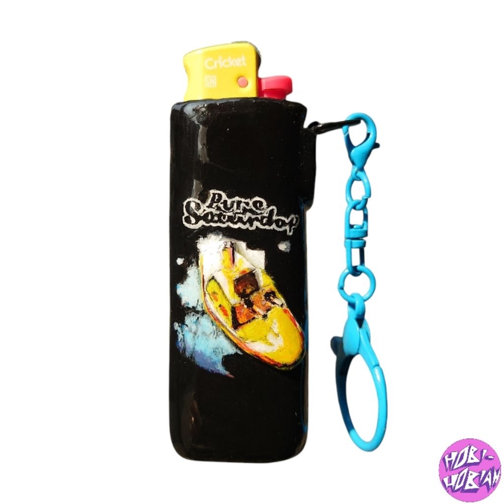 Custom Clay Hardcase Case Korek Api Handmade - PURE SATURDAY 1996 ALBUM PURE SATURDAY