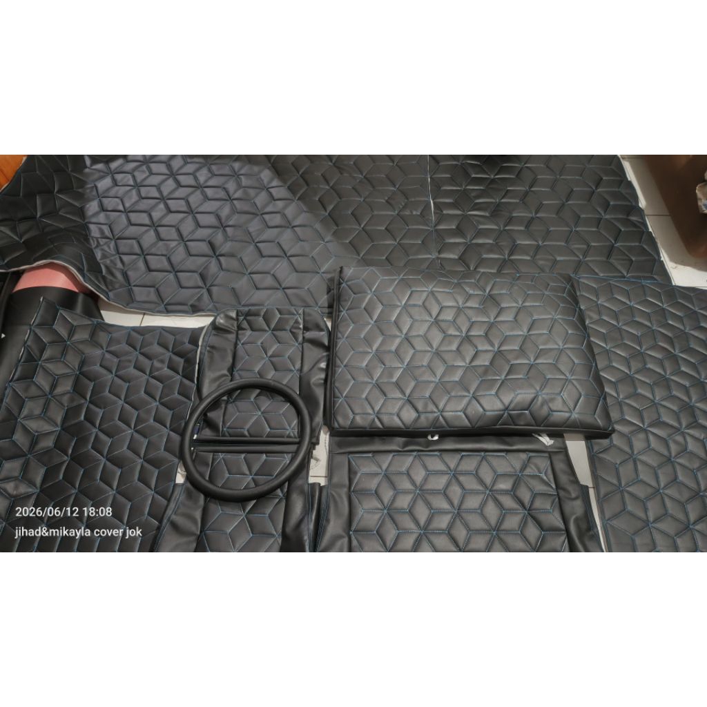 sarung jok L300 pick up fullset ada bantalan kotak