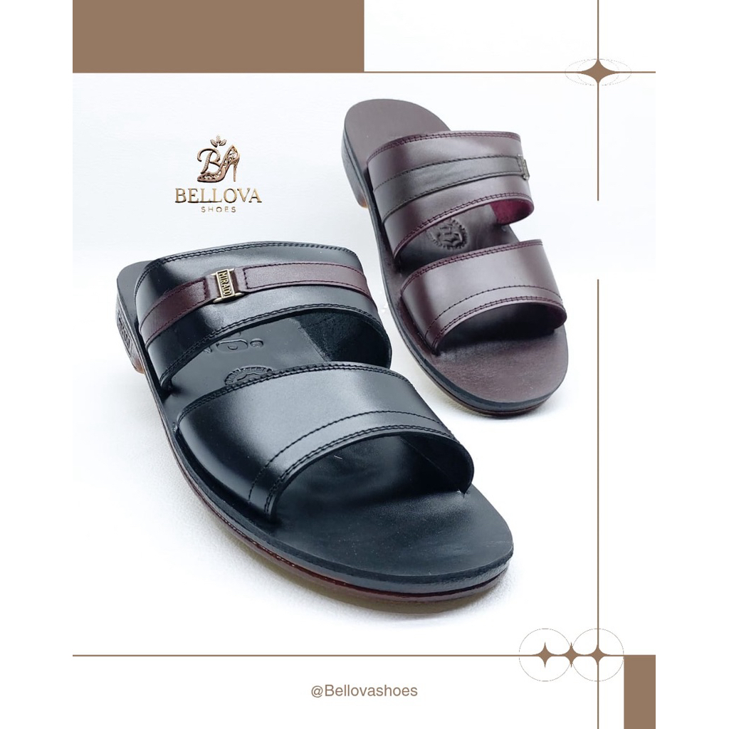 Sandal kulit cowok pria merk Mirado original 974