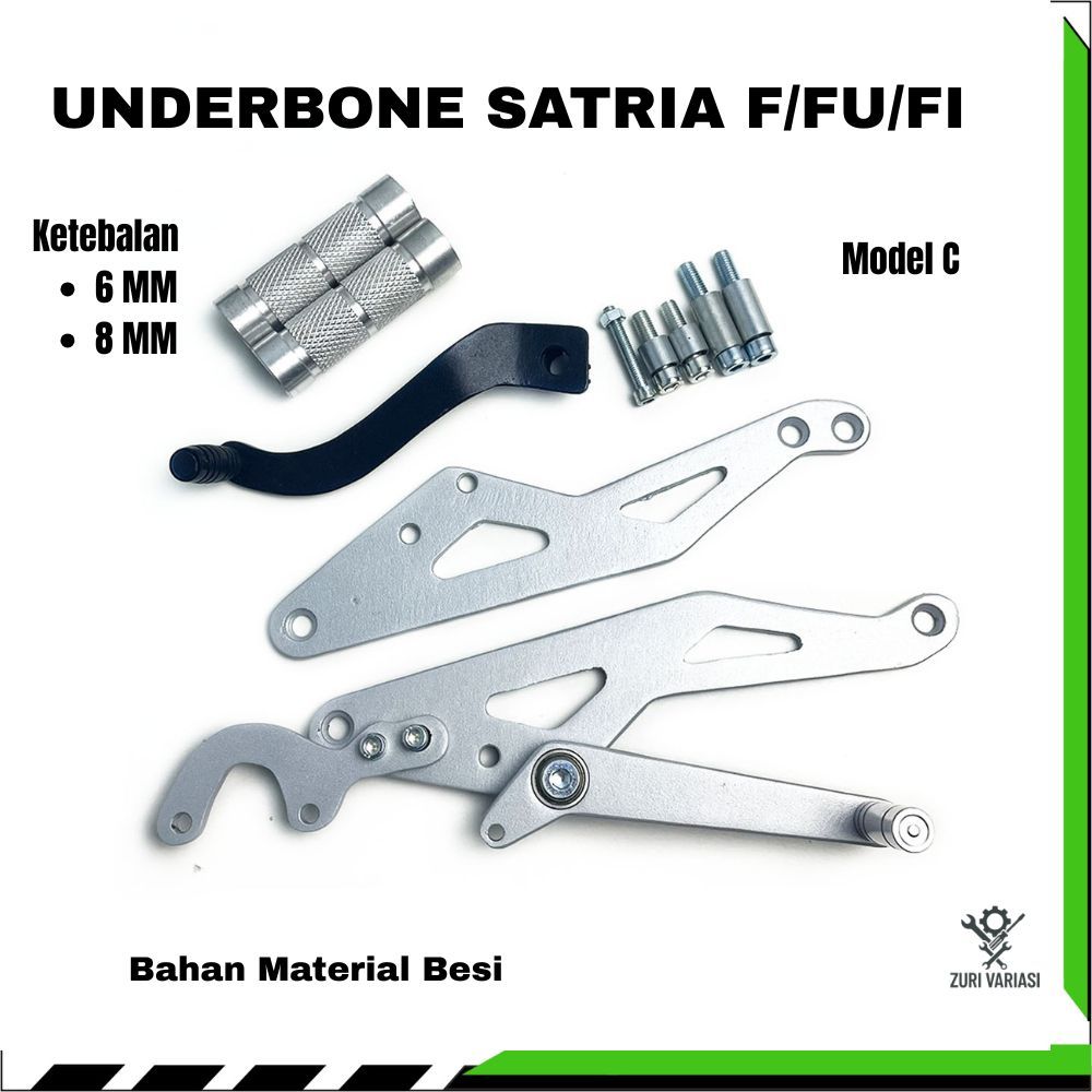 Underbone Satria FU Karbu Injeksi CNC Racing | Footstep Underbone Suzuki Satria FI/FU 150