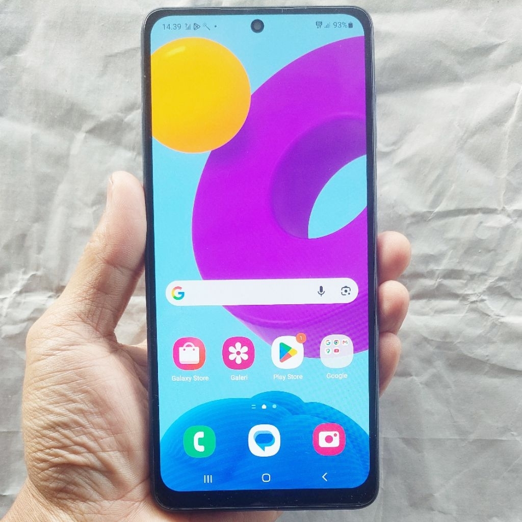 Handphone Hp Samsung Galaxy M52 5G 8/128 Second NFC Eks Resmi Sein