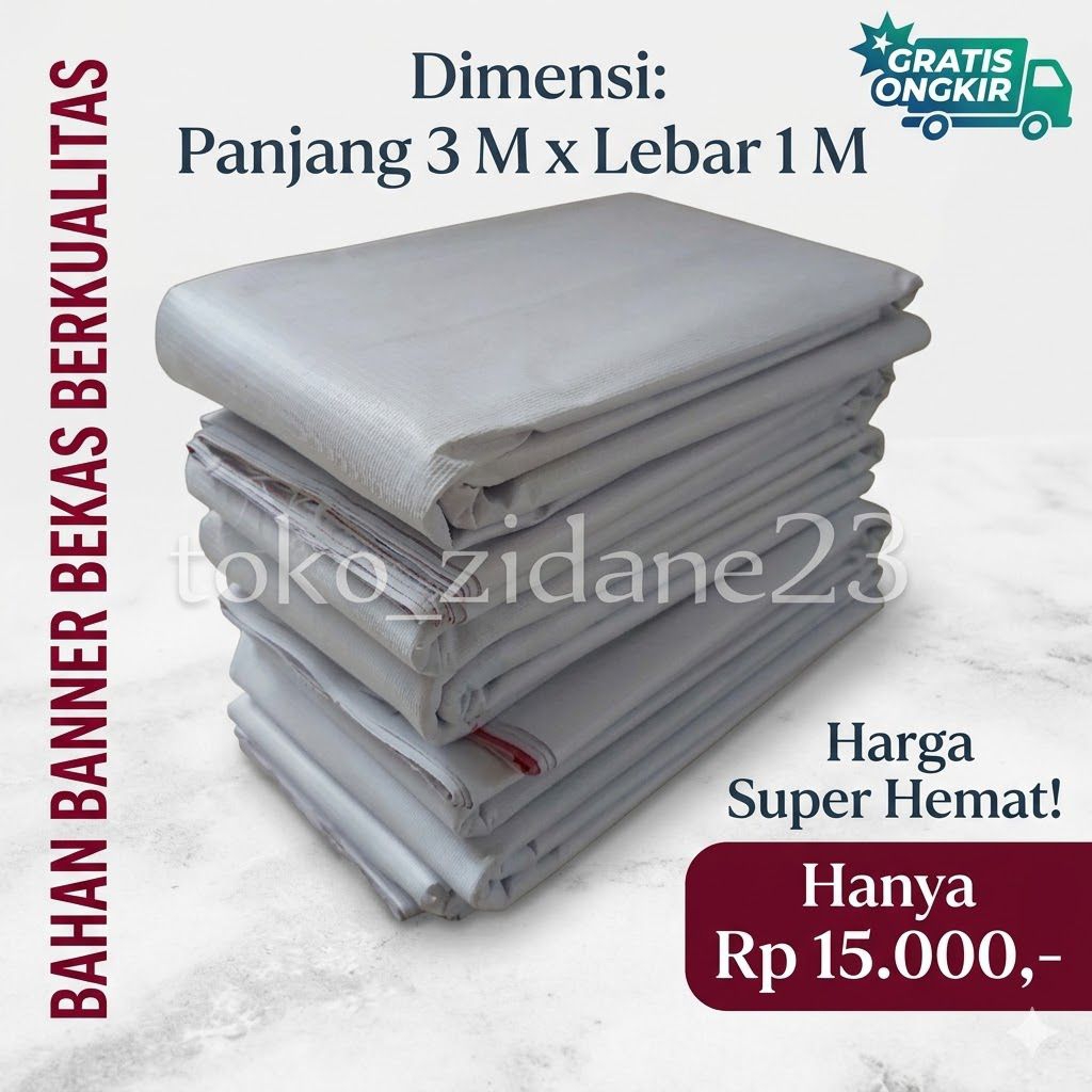 Banner bekas berbagai macam ukuran Sepanduk Besar untuk terpal untuk alas dan atap