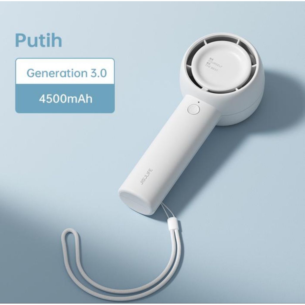 JISULIFE Life5 Kipas Angin Portable - Putih 4500 mAh