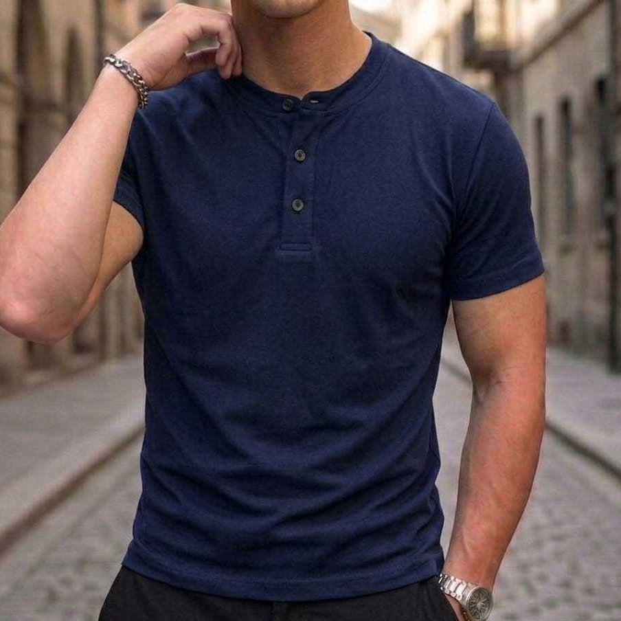 Kaos Polos Pria Polo Shanghai Lengan Pendek