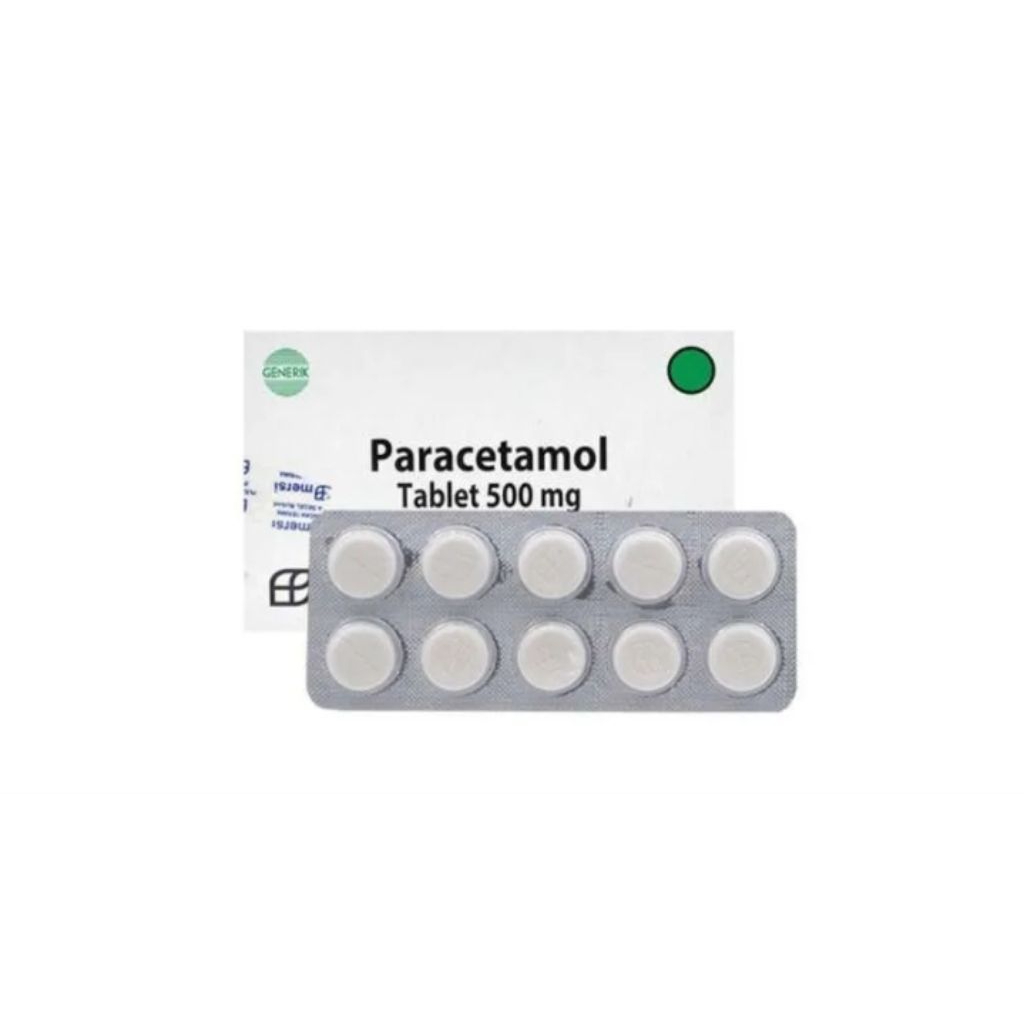PARACETAMOL PUTIH 500 MG MERSI 1 STRIP 10 TABLET