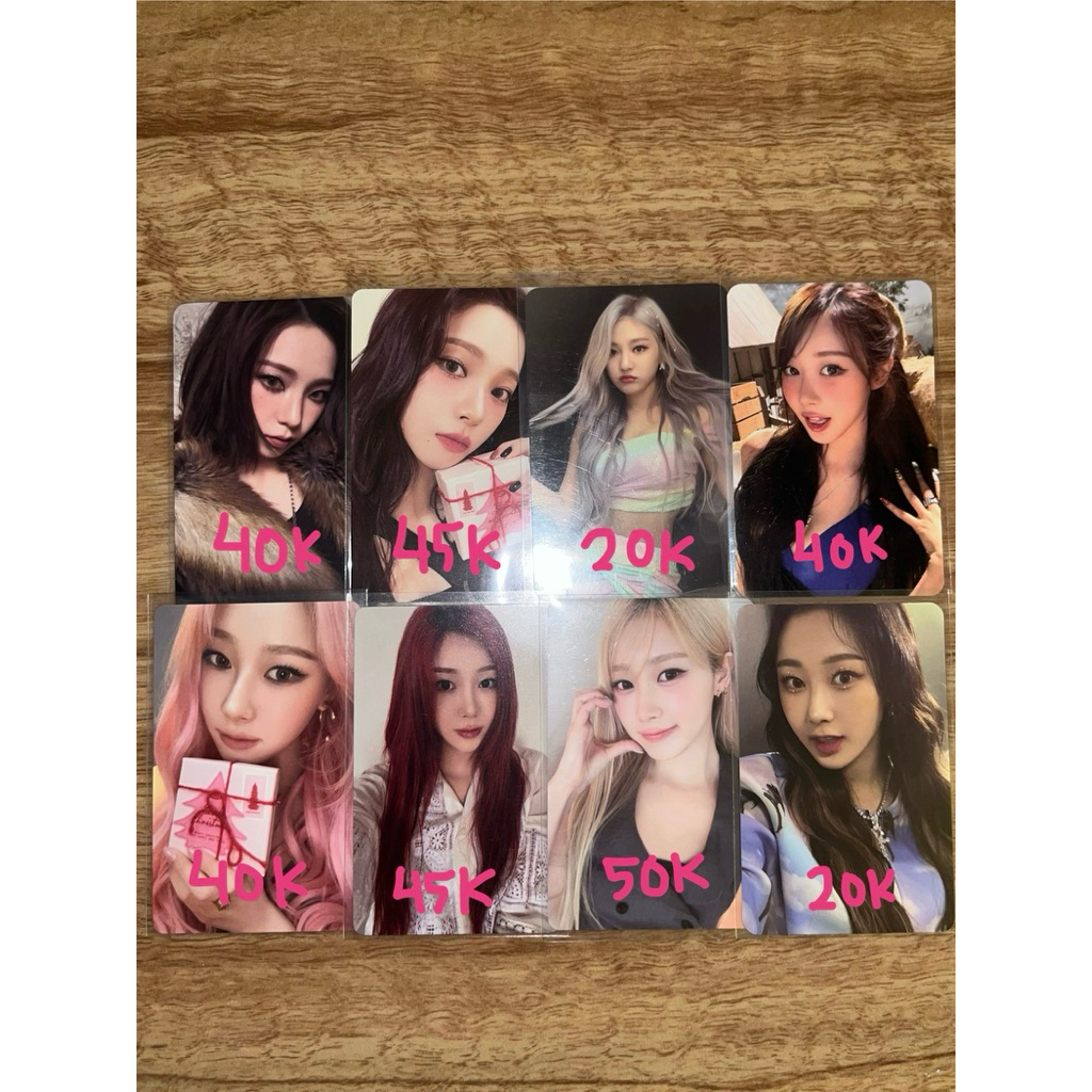 WTS OFFICIAL PHOTOCARD AESPA KARINA GISELLE NINGNING MURCE SALE AAB AESPA STOPCOL