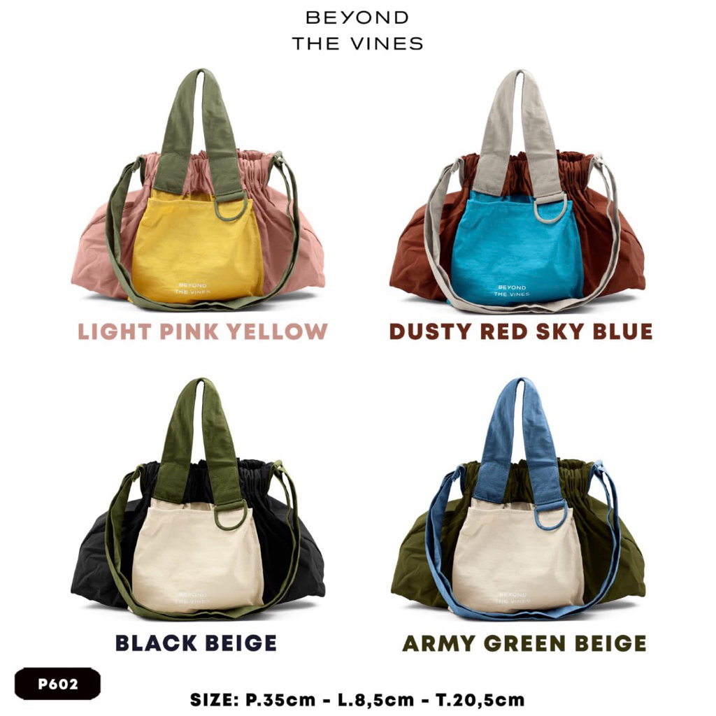 Tas Tenteng Selempang Btv Pria / Wanita Bahan Parasut Premium Import #p602 Size Xs