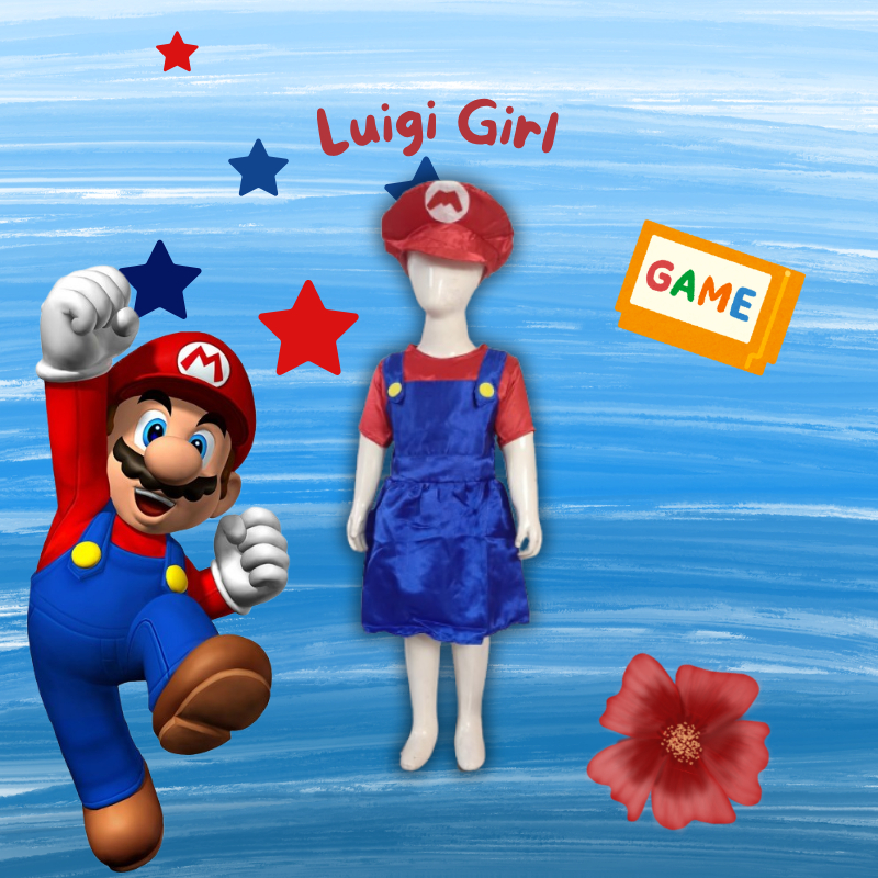 Baju Kostum Super Mario Bros Girl-Super Mario Bros Girl