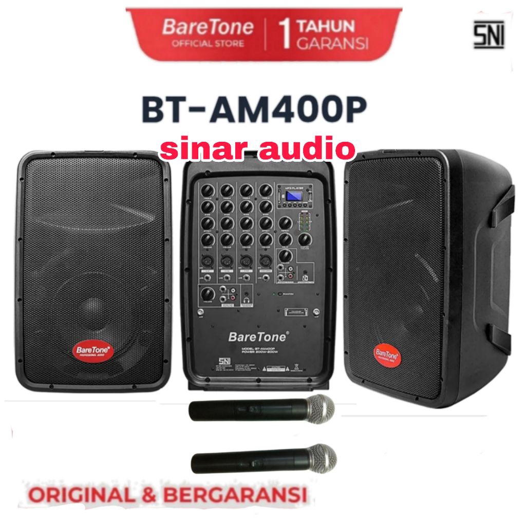 Speaker aktif baretone am400p am 400p karaoke
