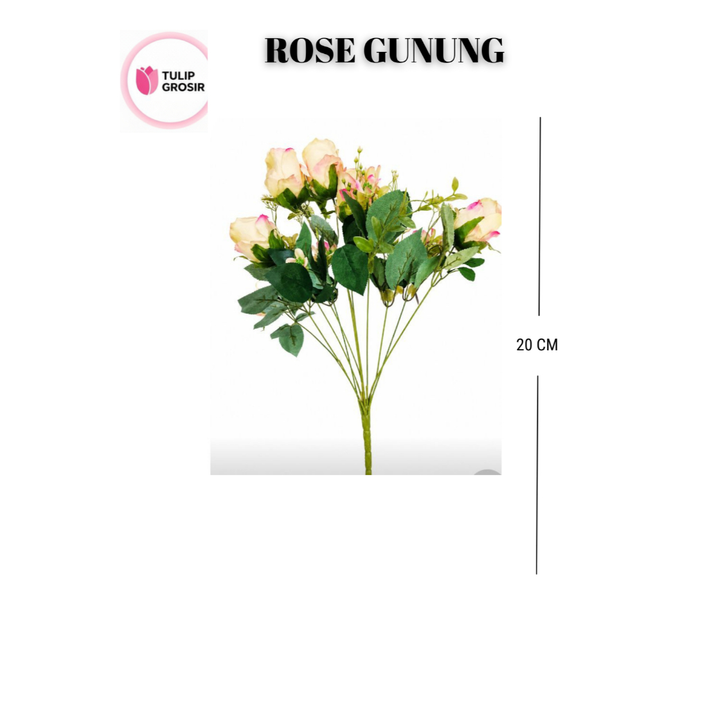 ROSE GUNUNG 1 tangkai isi 6 hiasan meja dekorasi pernikahan toko bunga florist semarang