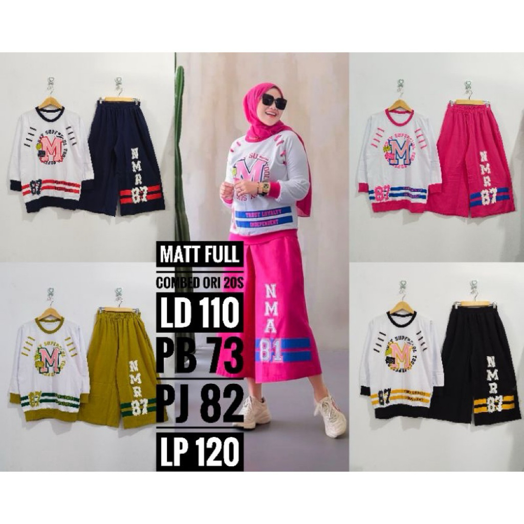 set celana combad kulot terbaru dari model numia & chatifa by jevani
