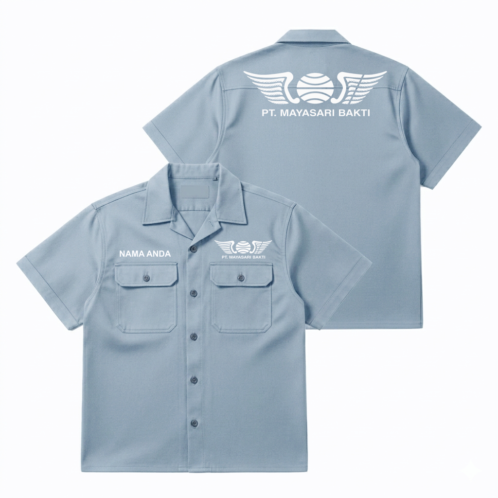 CREW BUS MAYASARI BAKTI - Workshirts / Workwear / Kemeja PDH  Merchandise Unisex Lengan Pendek