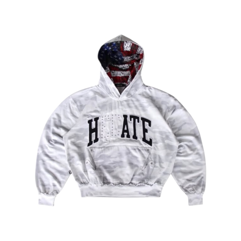 HOODIE HECATE CAMO WHITE