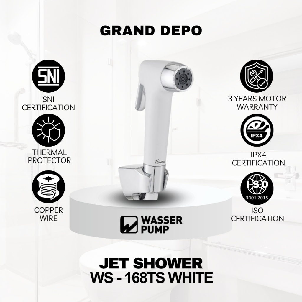 Wasser Jet Shower 168TS WHITE / Jet Shower Wasser