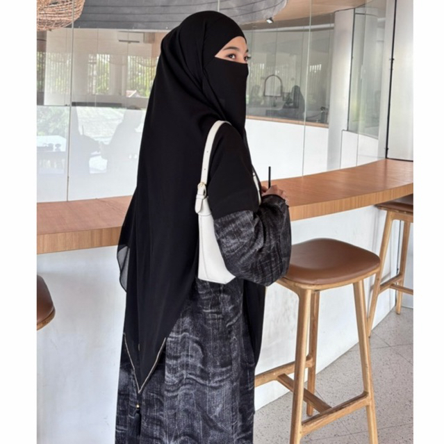 khimar bandana/khiban manik tasel set cadar