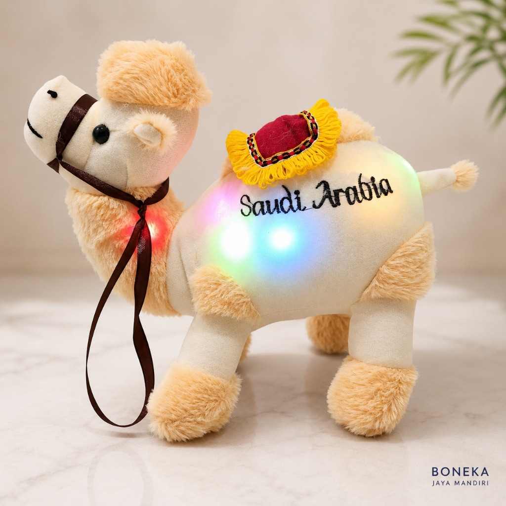 Ready Boneka Unta Arab Ukuran L 35cm Tanpa Suara Murah Bisa COD - Oleh Haji Umroh Kado Hadiah Souven
