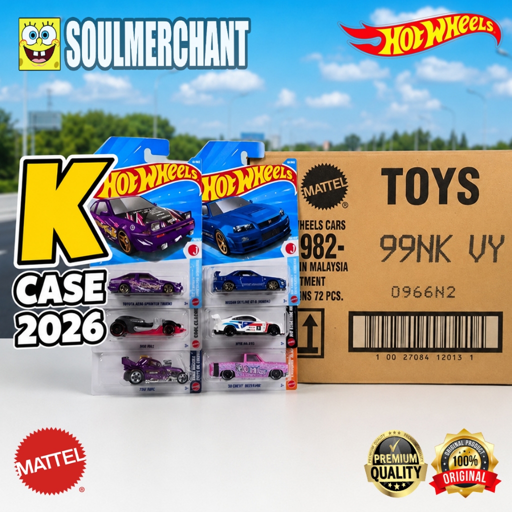 Hot Wheels Grosir Dus Karton Lot A B C D E F G H J K L M N P Q 2025 2026 Segel SNI Original