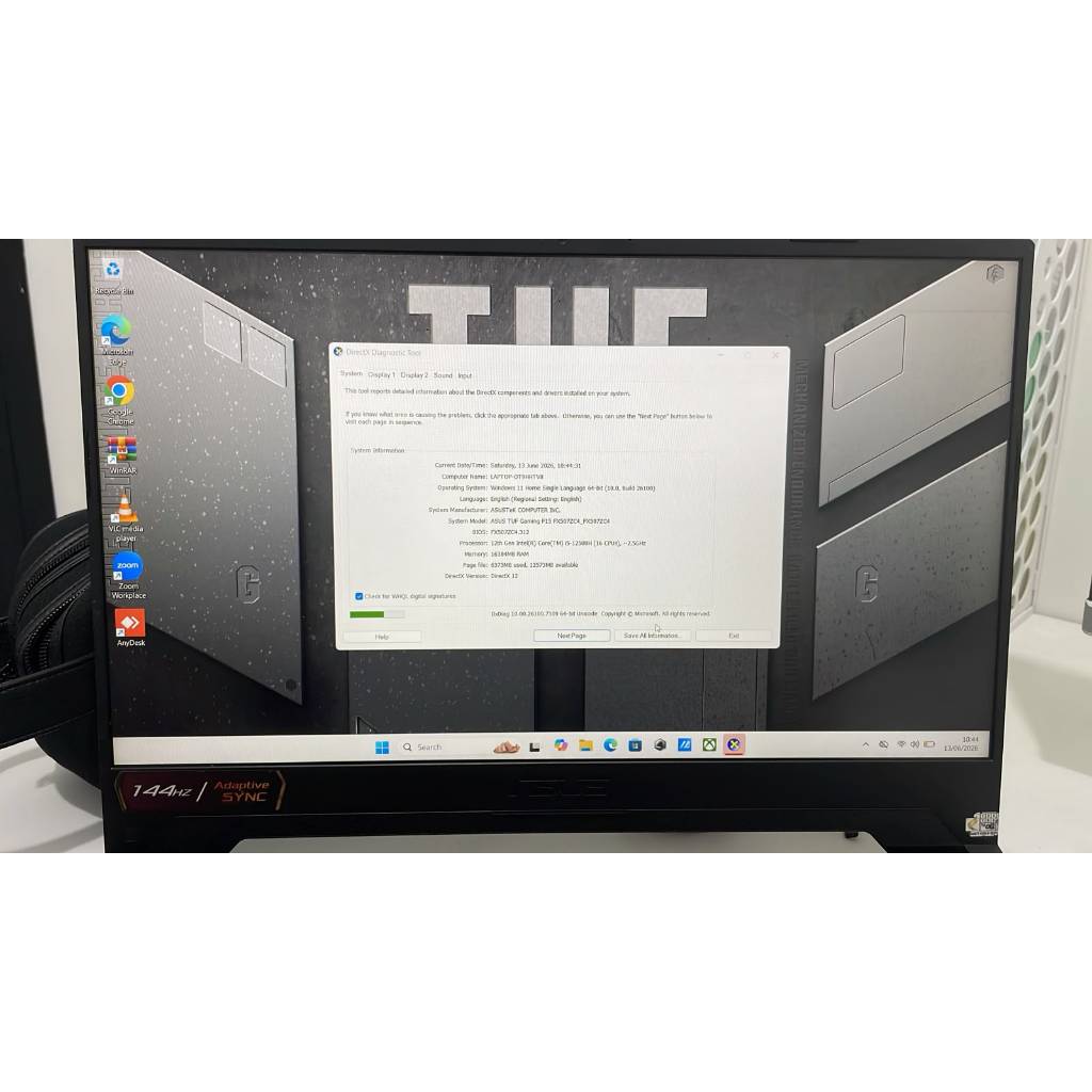 TUF Gaming 16/512GB RTX 3050 FULLSET