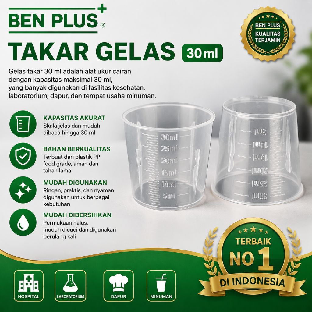 gelas takar obat 30ml