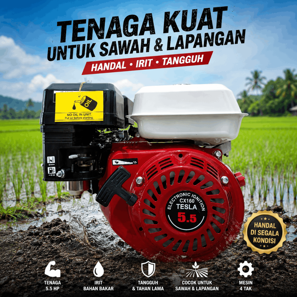 Mesin Penggerak / Gasoline Engine 6.5 HP GENERAL POWER CX 160 CX 200 / Maestro CX200 / CX120 General