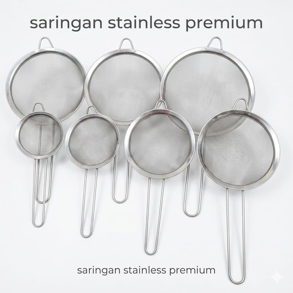 Saringan Minyak / Saringan Teh / Saringan Tepung / Saringan Serbaguna Stainless kawat ayak jaring te
