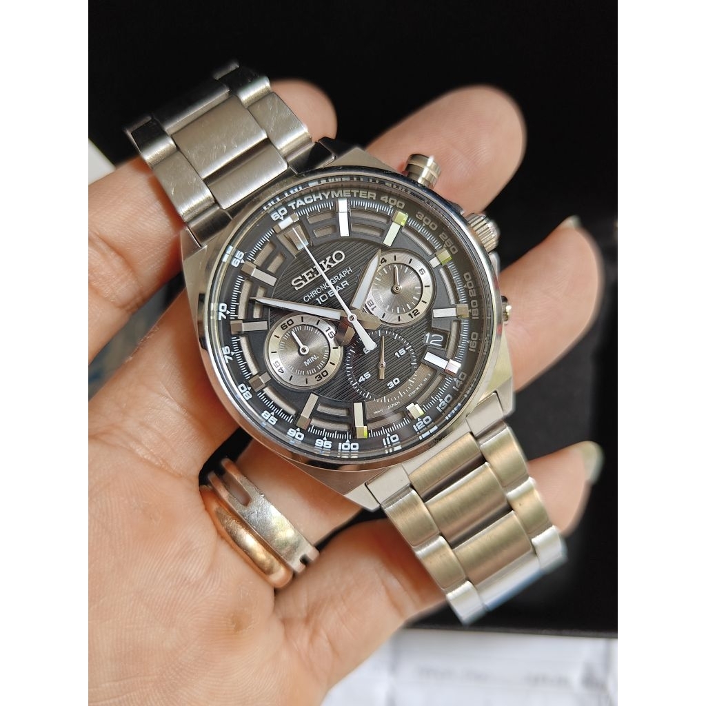 Seiko Chronograph SSB397P1 original bekas bagus normal semua siap pakai fullset full link siap pakai
