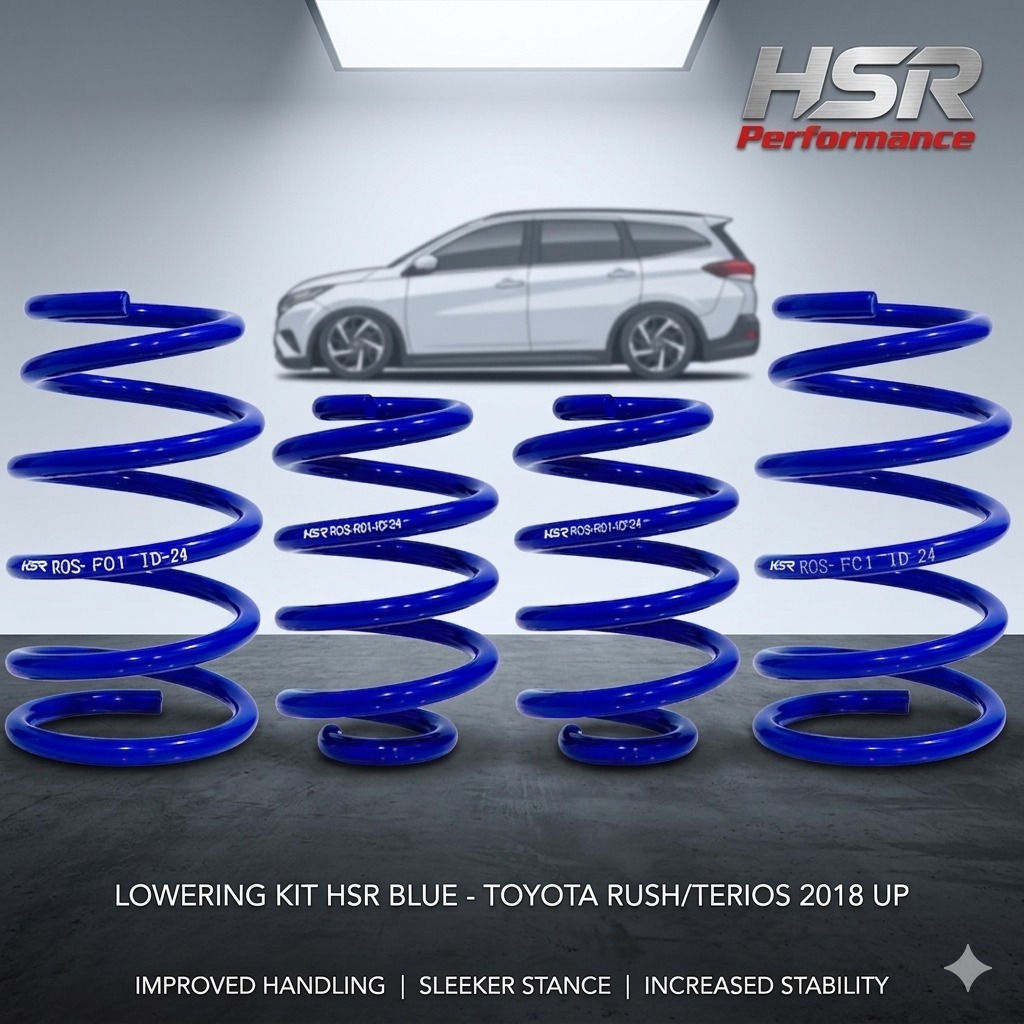 LOWERING KIT HSR BLUE - TOYOTA RUSH/TERIOS 2018 UP
