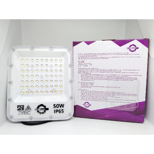 LAMPU SOROT / KAP SOROT OUTDOOR BODY PUTIH 30 WATT, 50 WATT, 100 WATT, 200 WATT LED WANDI
