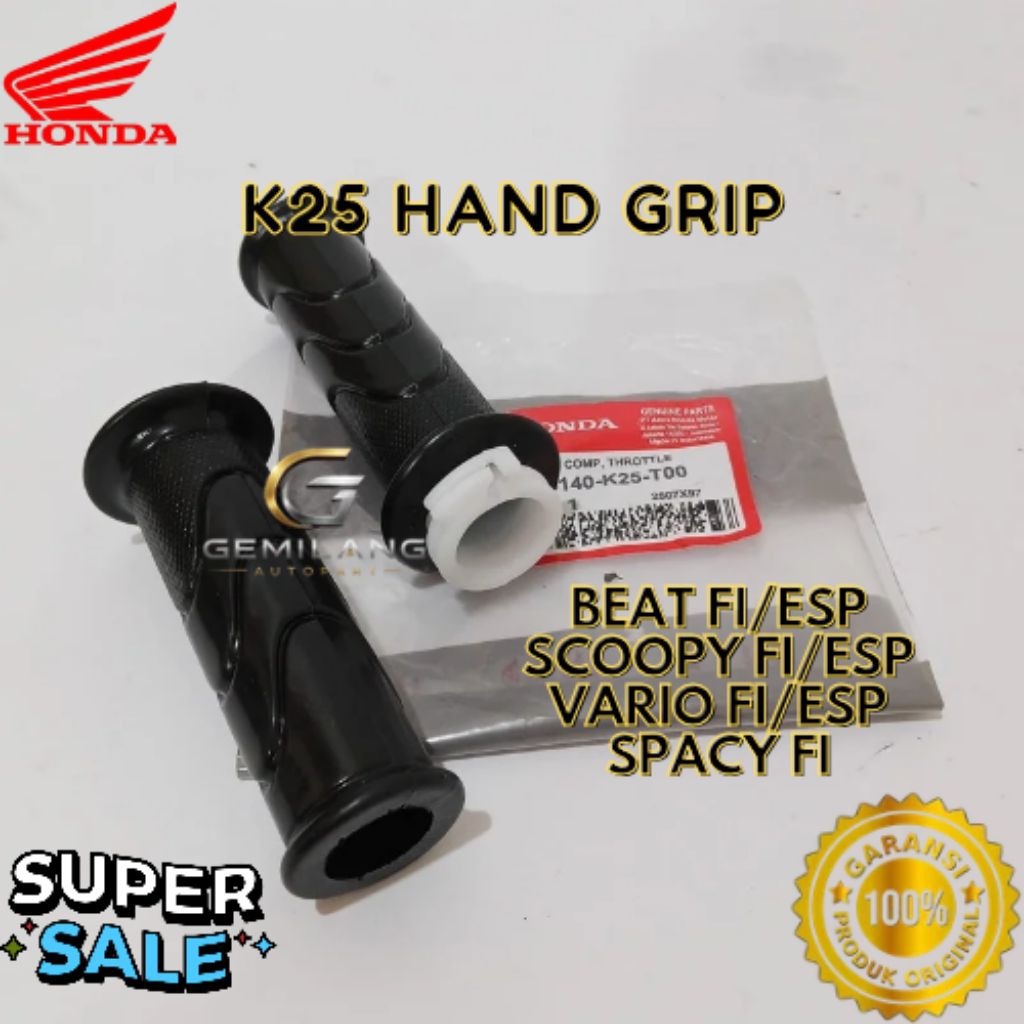HAND GRIP KODE K25, HAND GRIP BEAT FI/ESP, HAND GRIP SCOOPY FI/ESP, HAND GRIP VARIO FI/ESP, HAND GRI