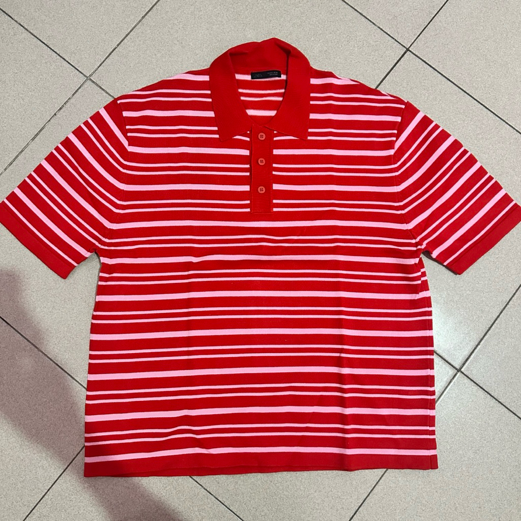 KAOS POLO ZARA (Garis-Garis) / ZARA Stripes Polo T-Shirts