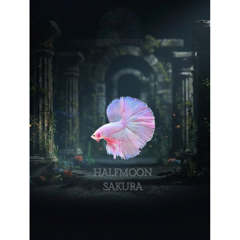 Ikan Cupang Halfmoon Pink Aurora
