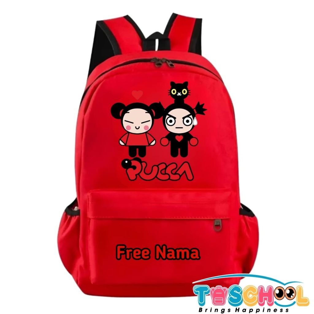 TAS RANSEL ANAK PUCCA FREE NAMA